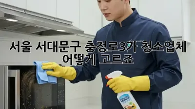 서울 서대문구 충정로3가 청소업체, 어떻게 고르죠?